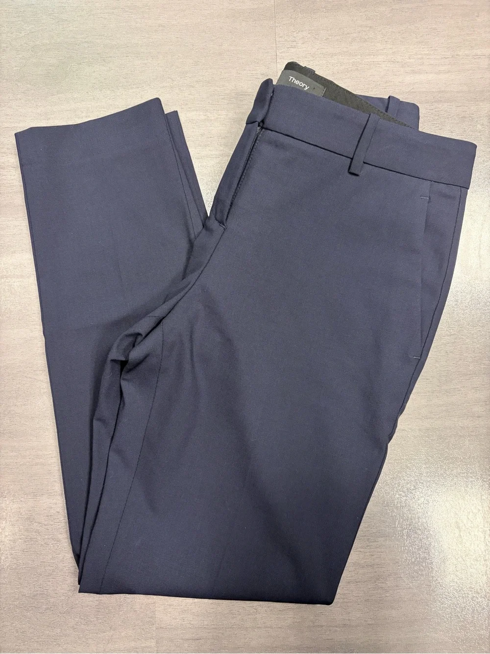 Theory Leska Navy Blue Dress Pants Slim Fit